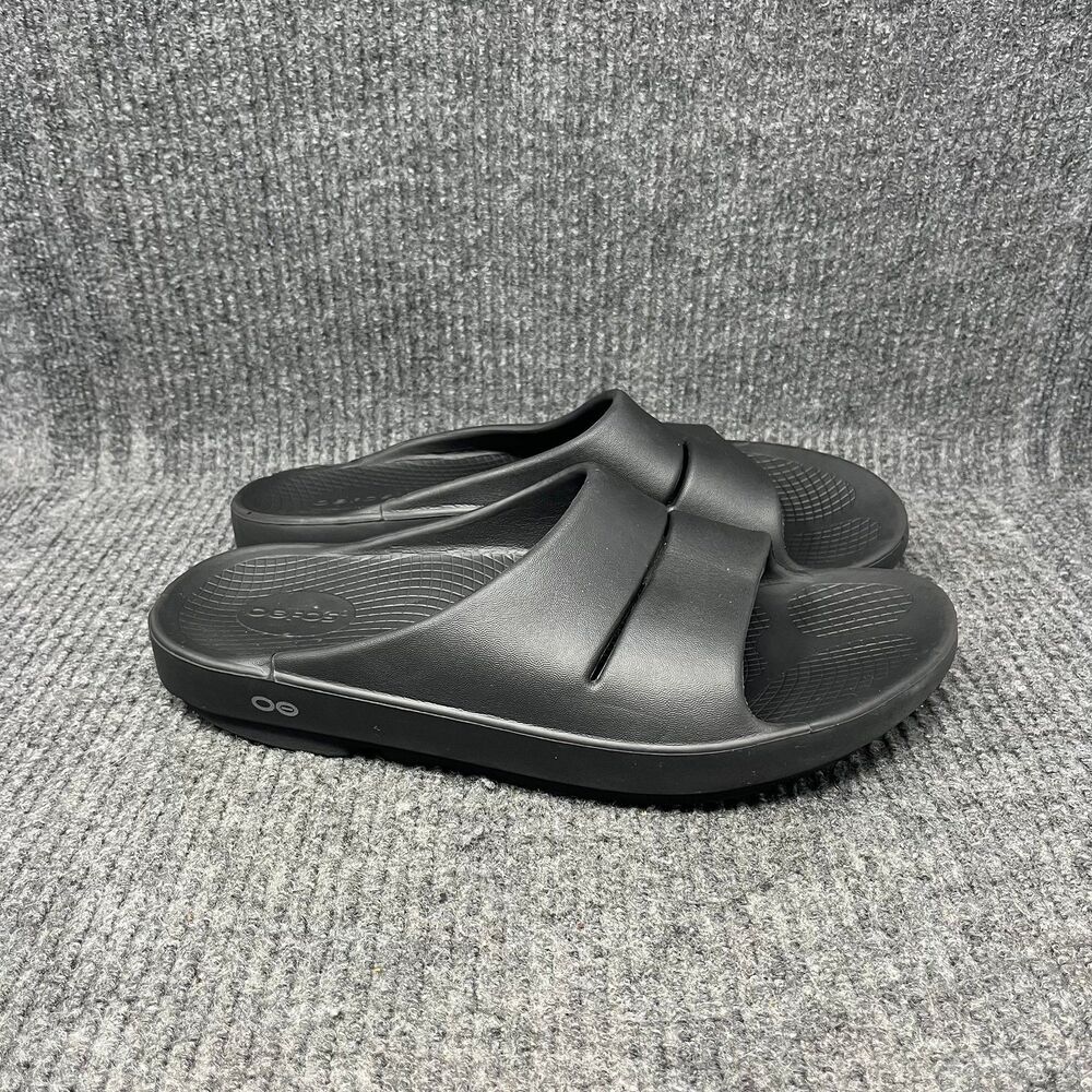 OOFOS Black Men's Sandals
